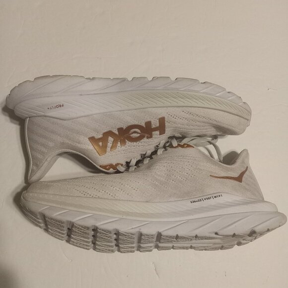 Hoka One One Women's Mach 5 Running Shoes White Copper 1127894 WCPP Size 11B - Picture 7 of 9
